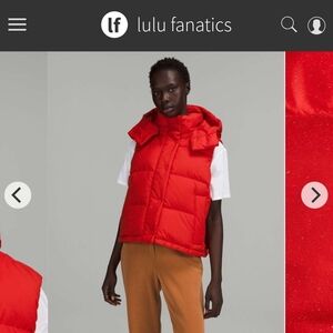 Lululemon Wunder Cropped Puffer Vest